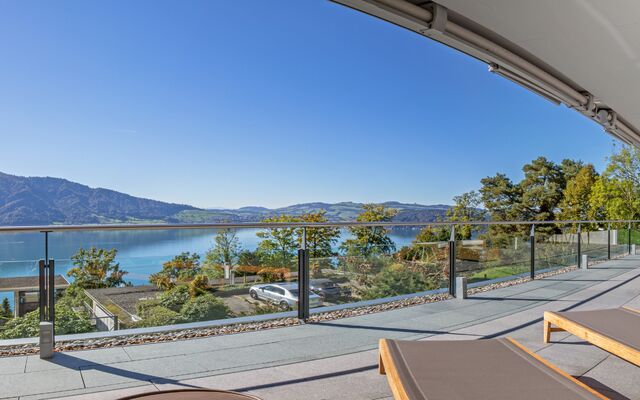 Breath-taking panoramic view over the lake of Zug