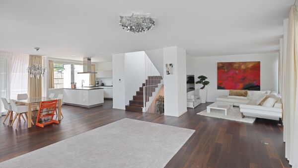 Modern villa in family paradise