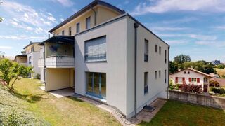 Spacieux appartement de 3½ pièces
en rez de jardin