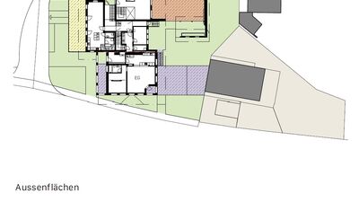 Reihenhaus W5 rot  gekennzeichnet