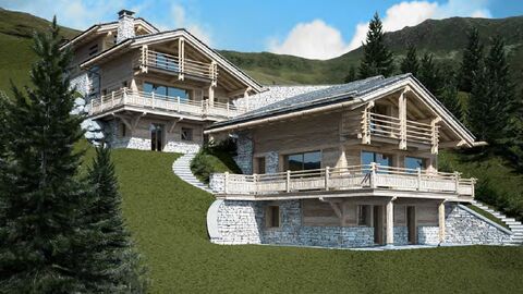 Deux somptueux chalets neufs de 9 pièces. Central et vue panoramique
