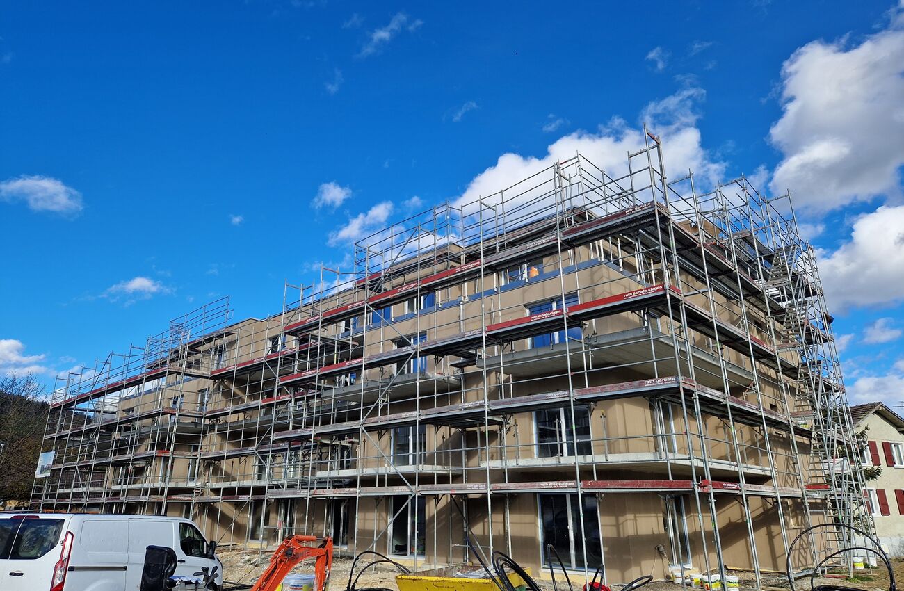 Avancement du chantier de la promotion ''Les Reflets du Noyer''