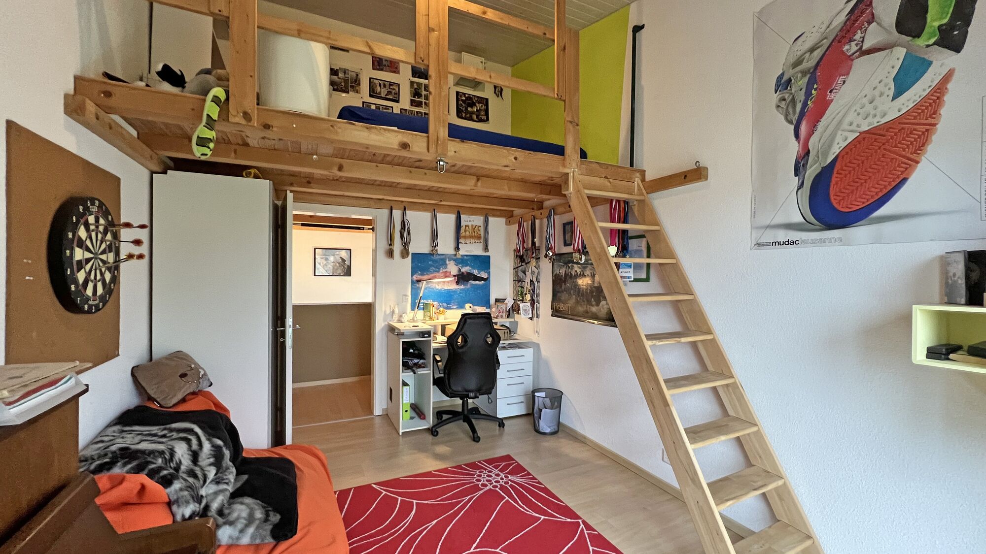 Étage - Chambre à coucher 3 avec mezzanine