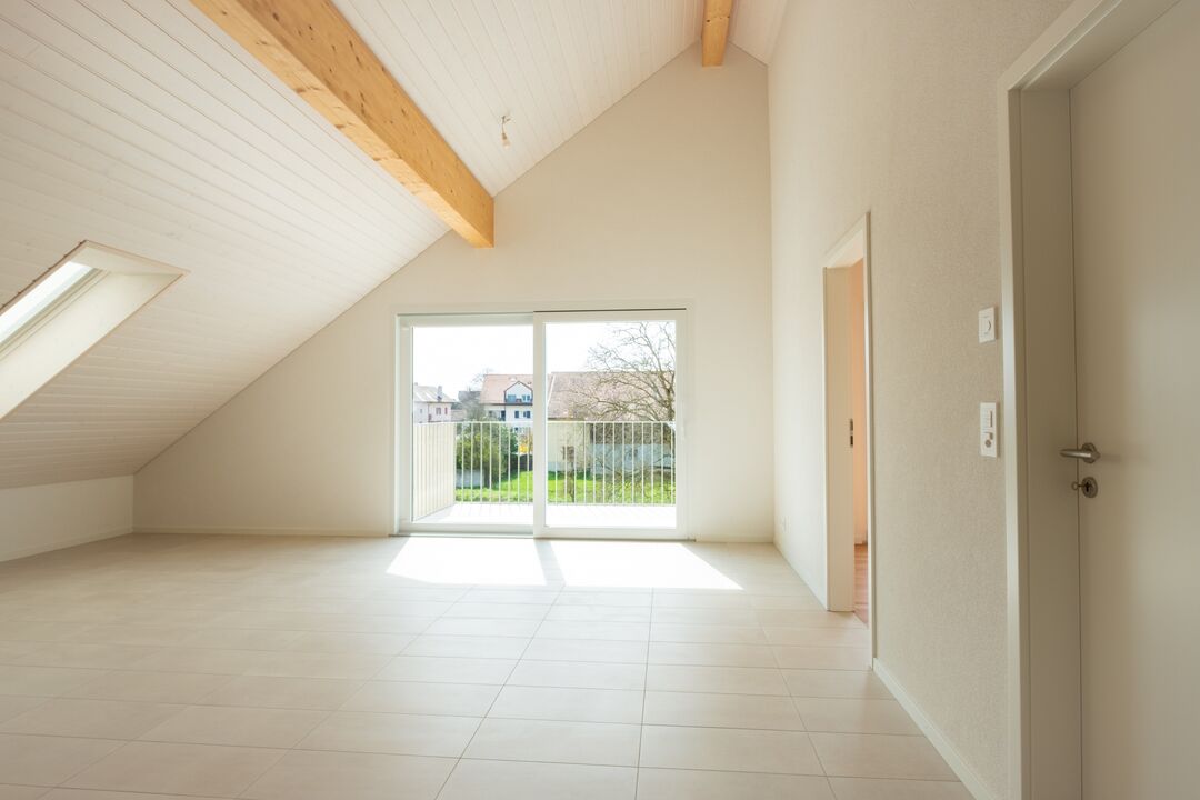 Construction d'un petit immeuble au style villageois avec 6 appartements : l'intérieur.