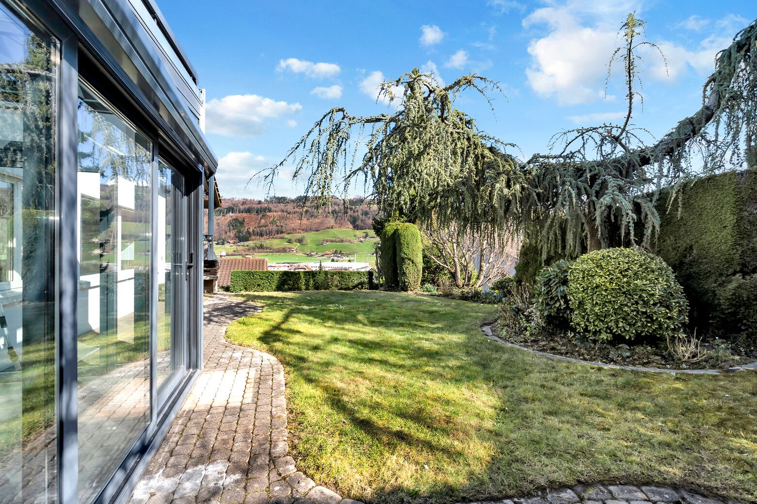 Schöne begrünter Aussenbereich