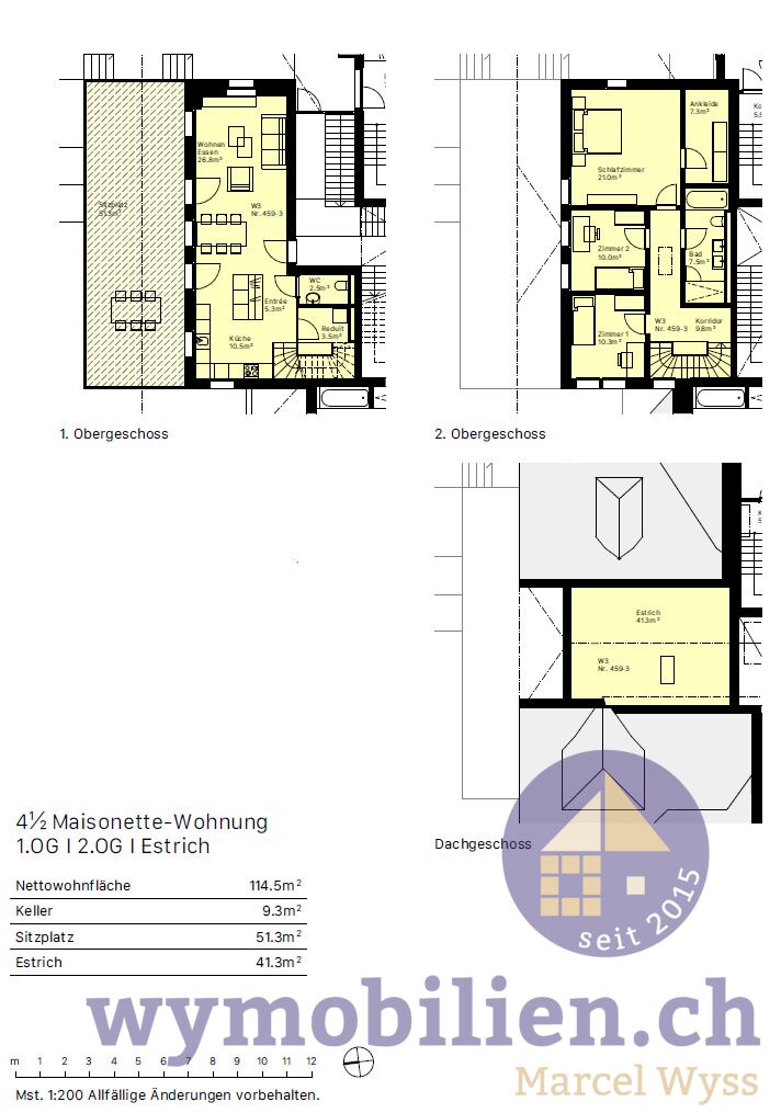 W3 4.5 Maisonette 1./2. OG 