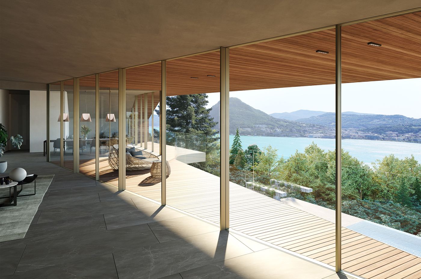 Progetto - Moderna Villa di Lusso con 2 Piscine e Vista Lago di Lugano