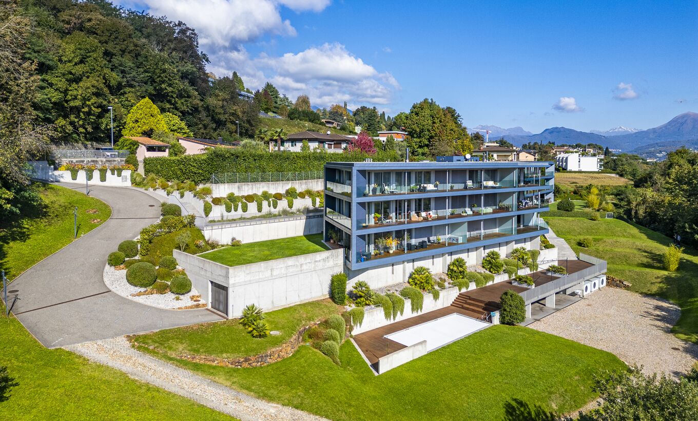 Elegante Wohnung mit Garten in der modernen Residenz Du Parc