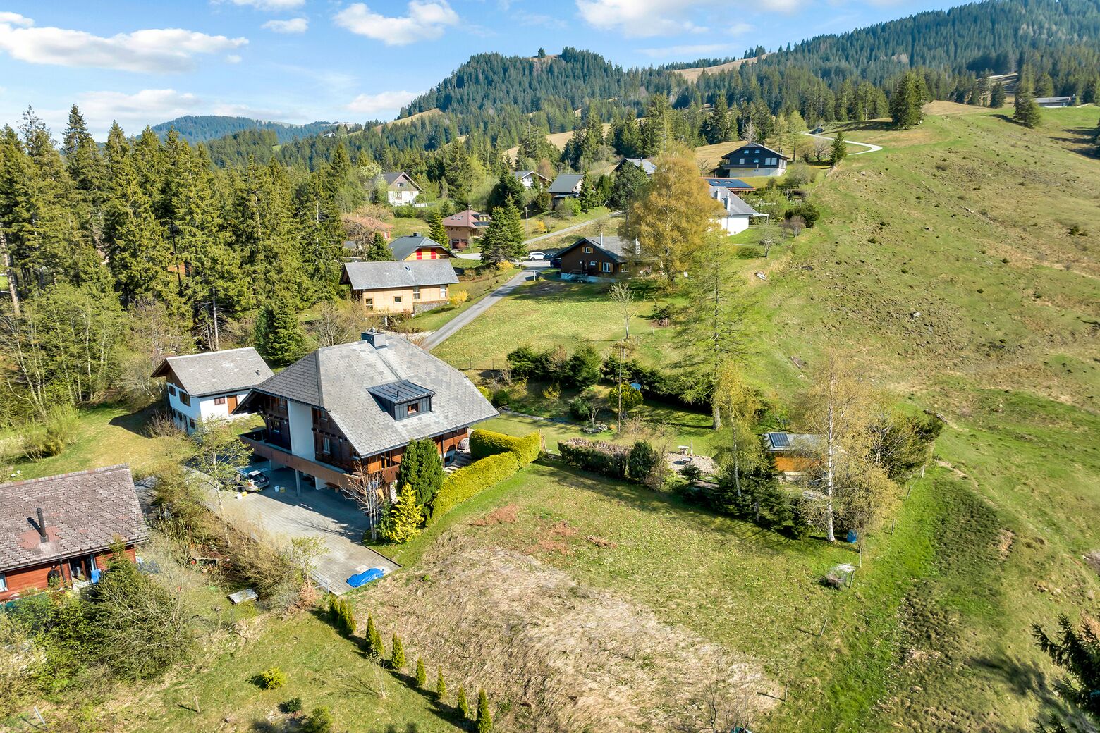 Luftbildaufnahme Gustern (Nebelfrei)
