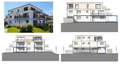 Wohnung EG 2.5 blau markiert 