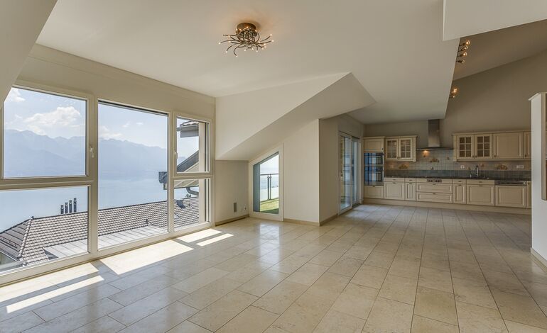 Attique de 120 m² avec vue panoramique
Etat de neuf, Label MINERGIE