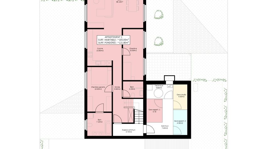 Appartement sur plan