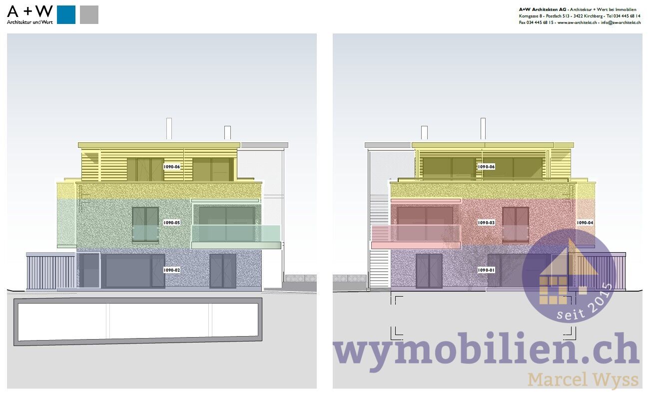 Fassade Ost/West - 1090-03 (rot)