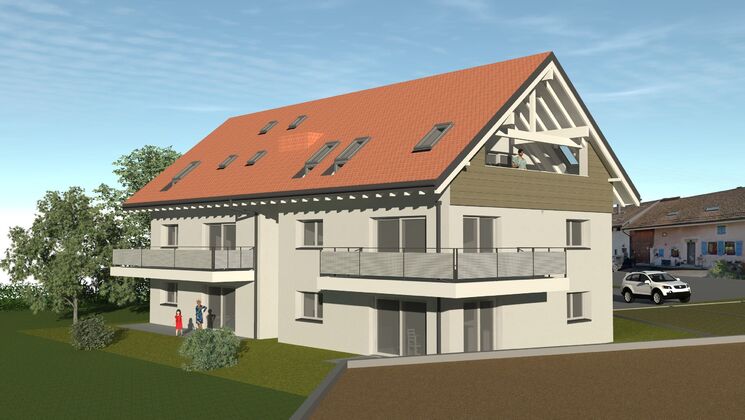 Poliez-le-Grand à 5 minutes d’Echallens
5 appartements en PPE