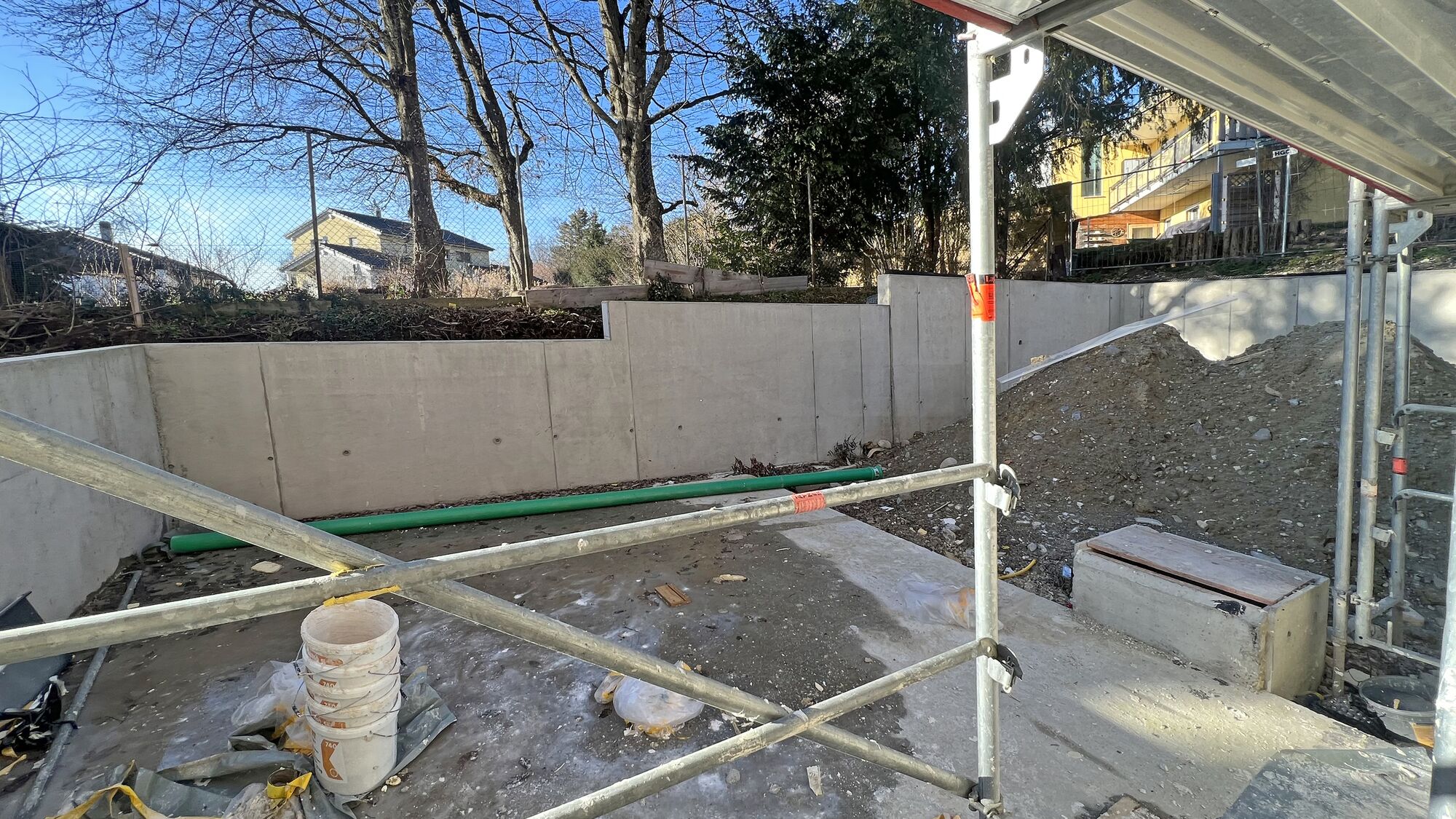 Terrasse et jardin - Appartement en cours de finition