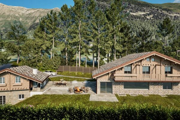 Beautifully renovated chalet with indoor pool and panoramic views