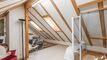 Dachraum/Bibliothek/Hobby 40 m2. Gartensitzplatz und Balkone: Romantische Maisonette in Kirchlindach.