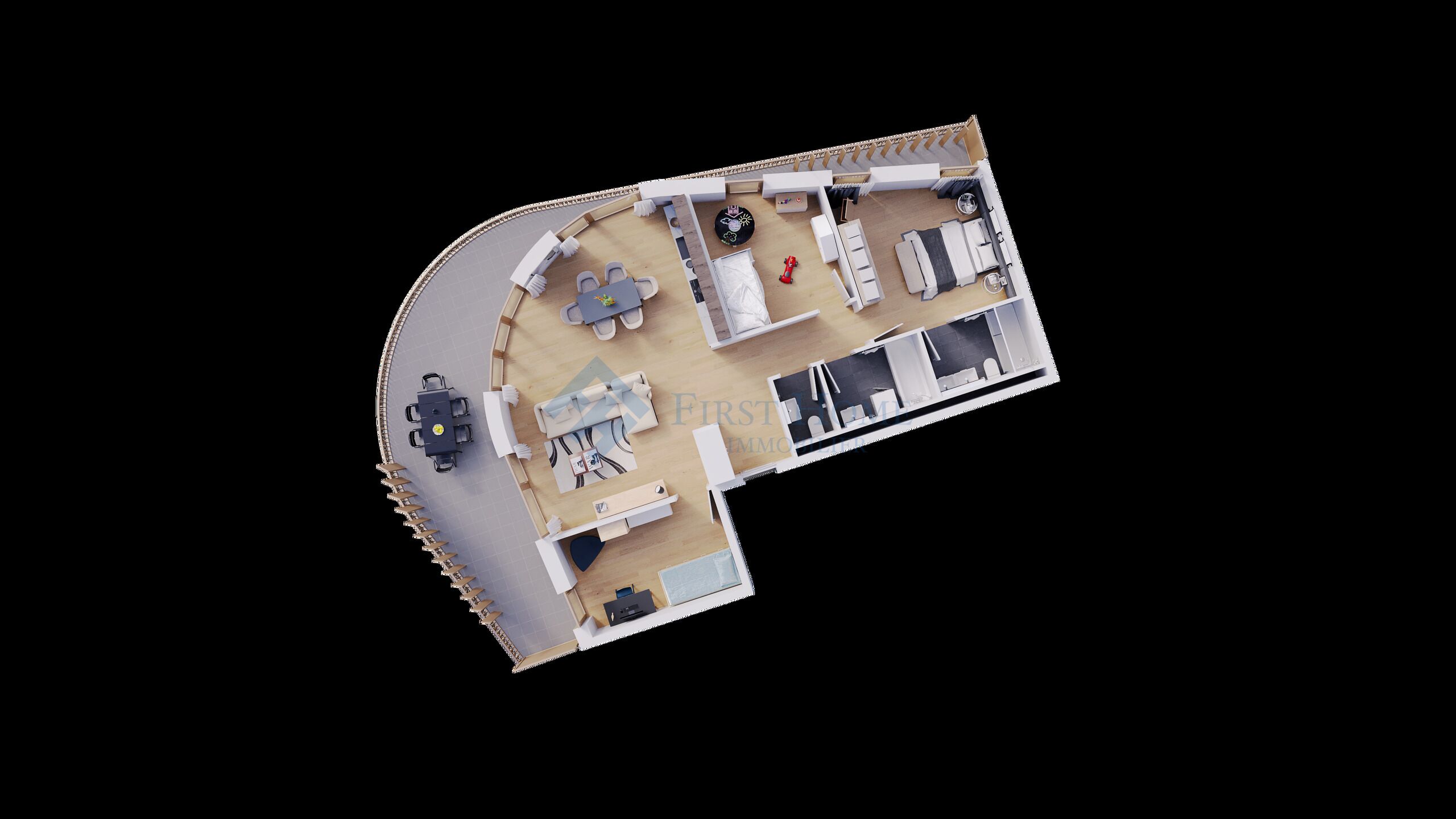 Plan coupé_Appartement n°7