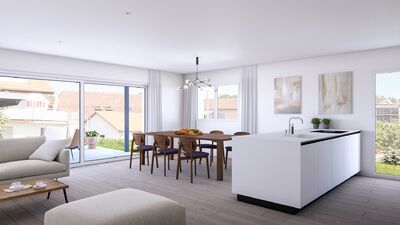 Wohn- Essbereich der 2.5 EG Wohnung