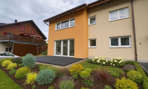 Newly built apartment with large seating area and own laundry room