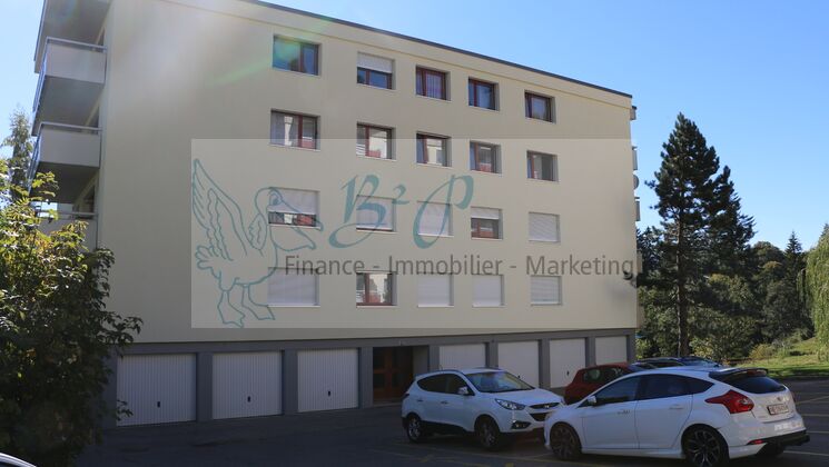 Place de parc grillagée dans un garage collectif