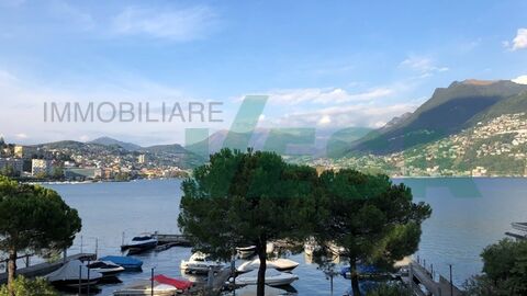 Elegante appartamento 3,5 locali fronte-lago con ambito posto barca