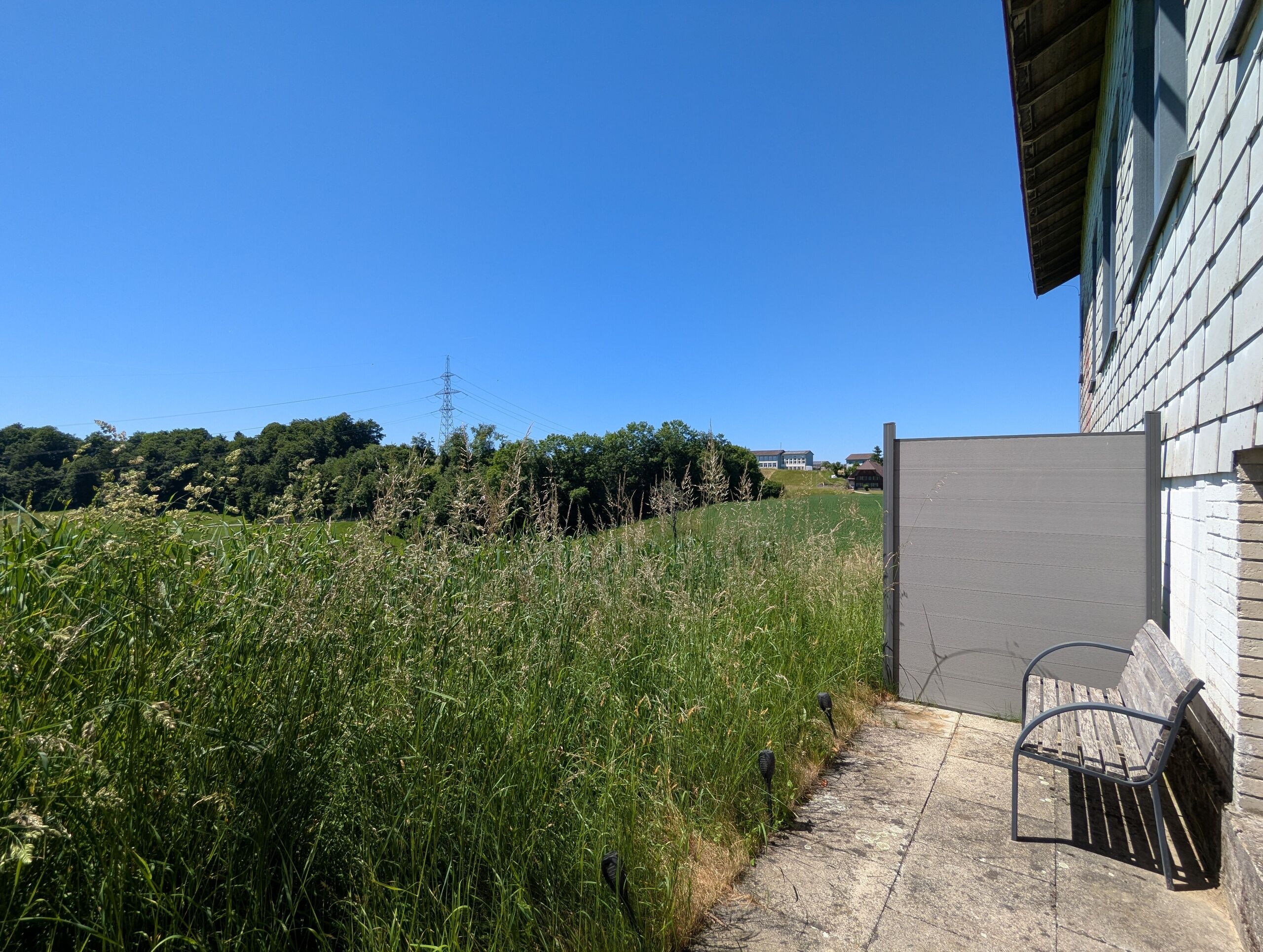 Sitzplatz vor der Loggia 