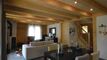 Chalet en finition aux Mosses, bordure ruisseau sans personne devant.