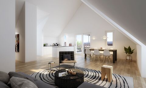 Exklusive, moderne 5.5 Zi NEUBAU-Attikawohnung im Herzen von Thayngen