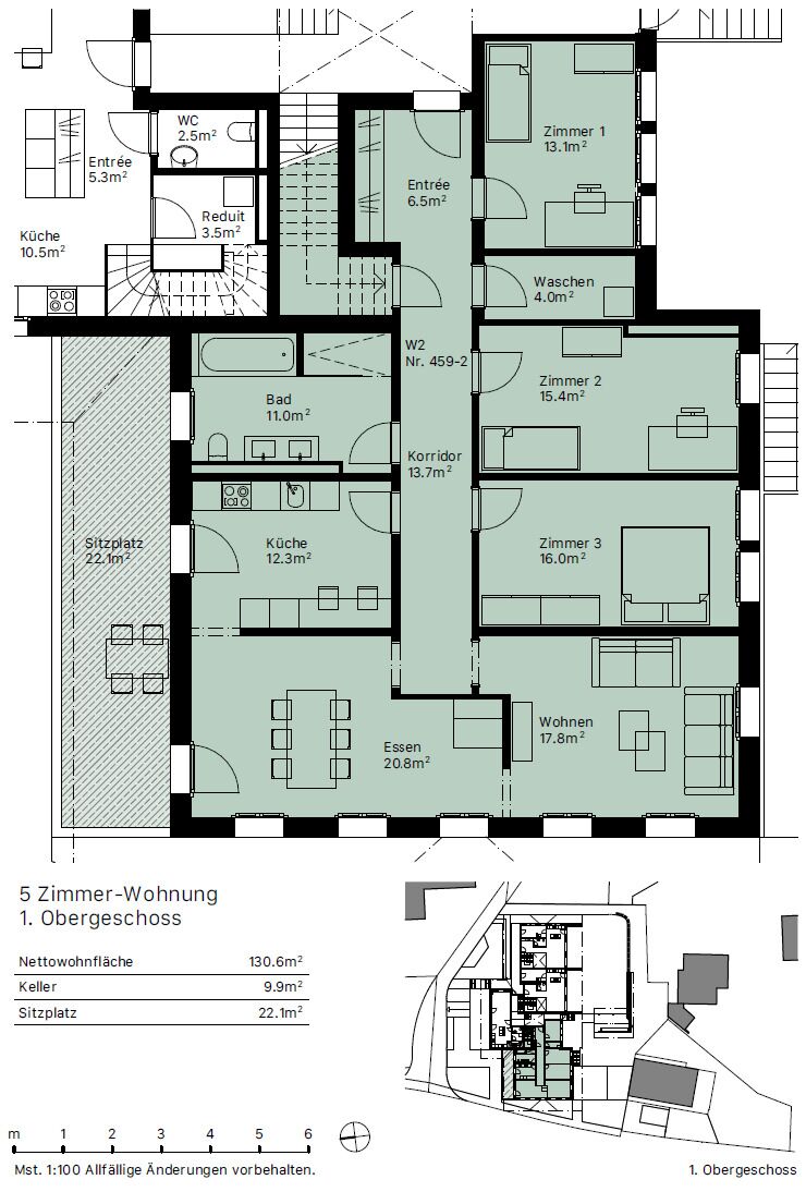 W2 5 Zimmer 1. OG 