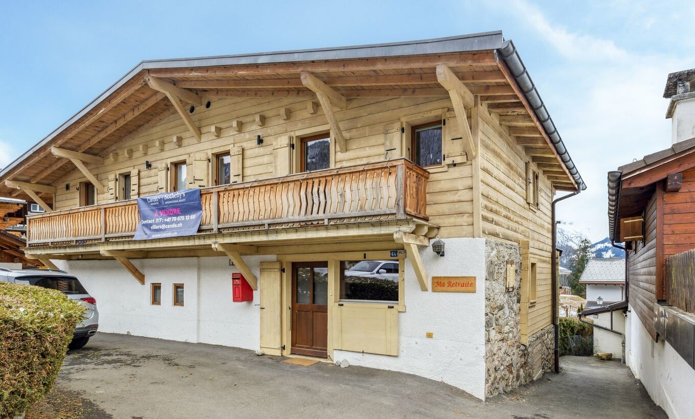Ma Retraite - Renovated chalet with garden in the center of Chesières