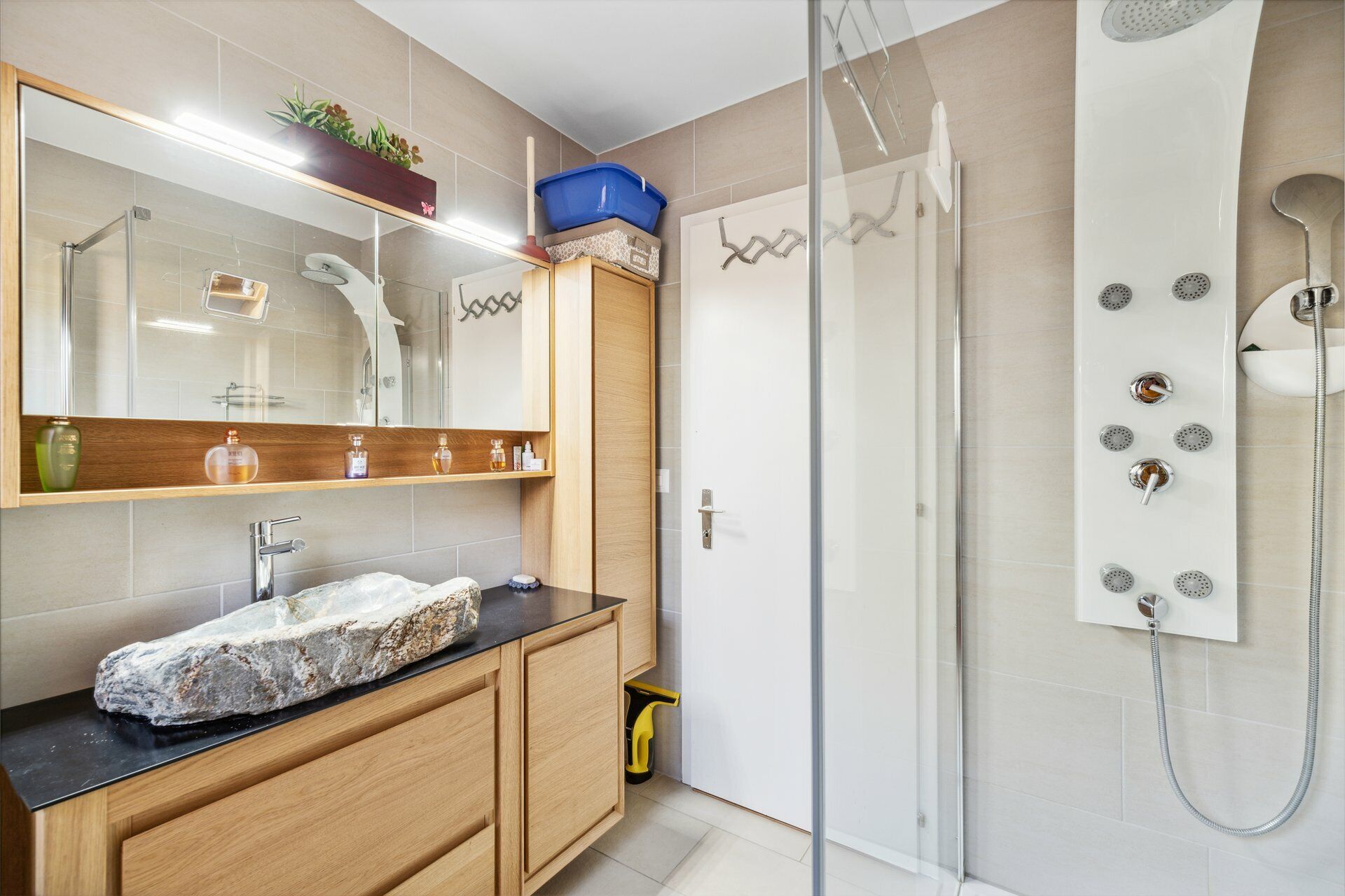 Shower room with  toilet