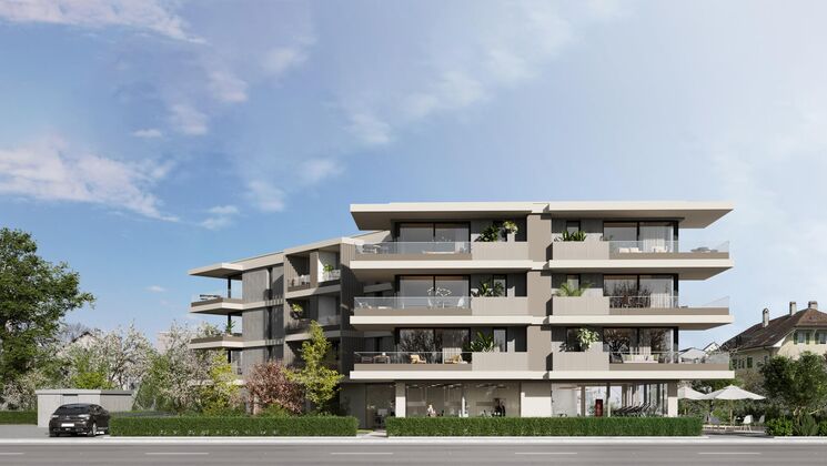 Bel attique 4.5 pièces neuf à 2 pas du centre-ville