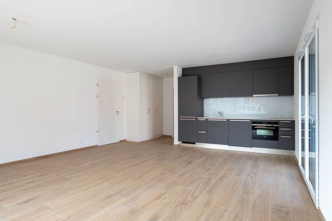 Construction d'un petit immeuble au style villageois avec 6 appartements : l'intérieur.