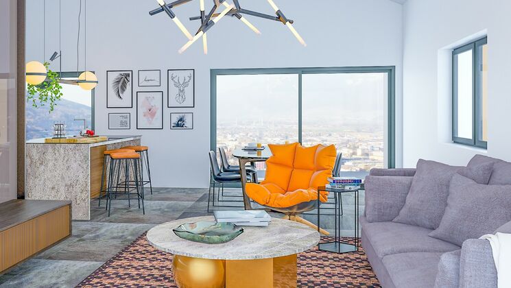Magnifique appartement-villa dans un lotissement en construction