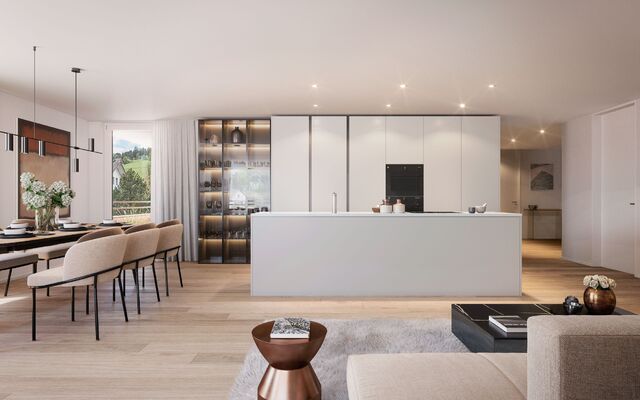 Luxuriöse Attikawohnung mit grosszügiger Terrasse und Seeblick