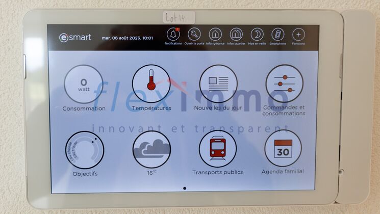 Interface eSmart pour monitoring des consommations d'énergie + interphone