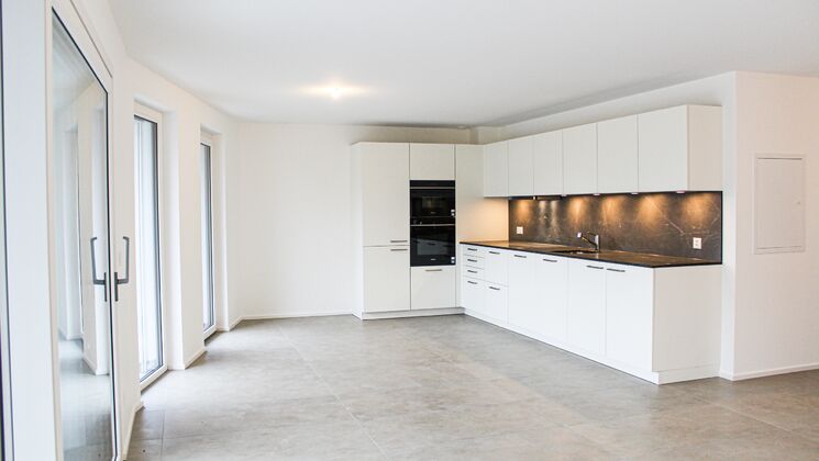 A louer à Rossemaison – appartement 4.5 pcs. Minergie-P avec terrasse