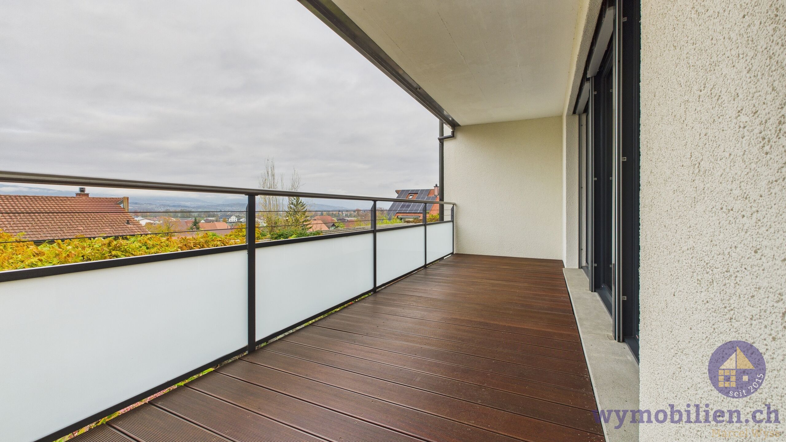 Balkon beim Wohnzimmer