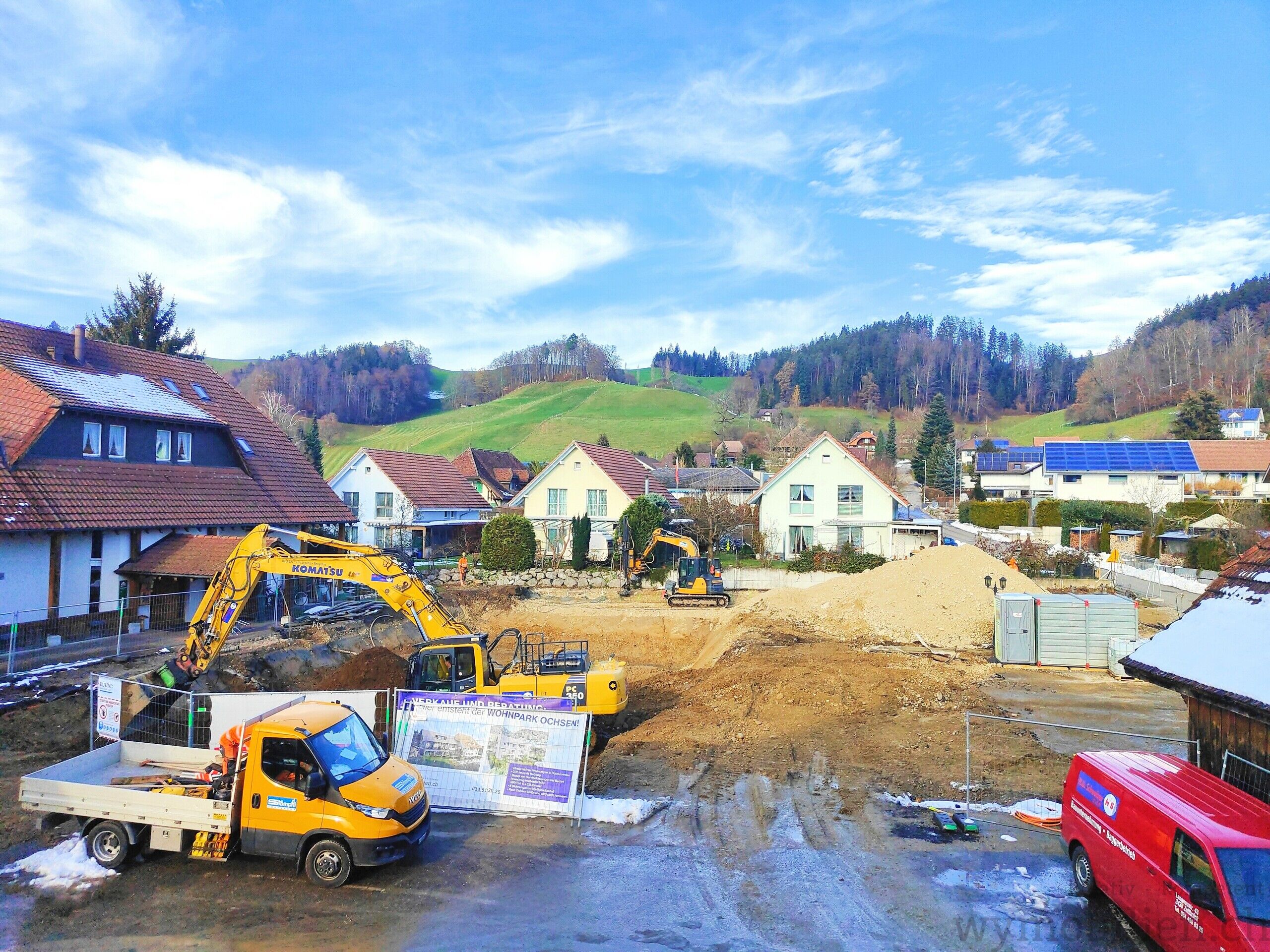 Impressionen Baustelle kurz nach dem Spatenstich