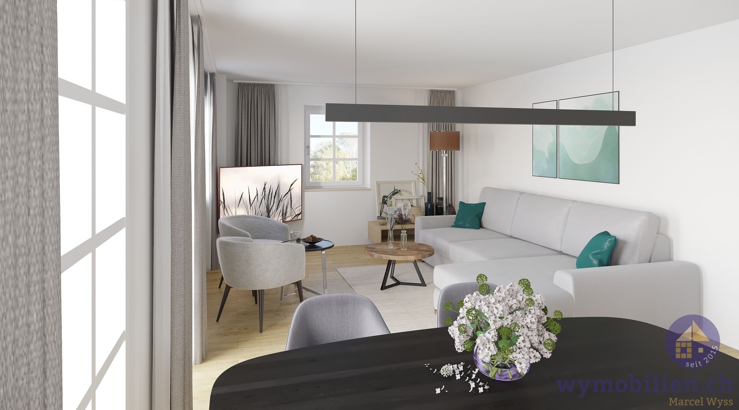 W3 Maisonette lichtdurchfluteter Wohnbereich