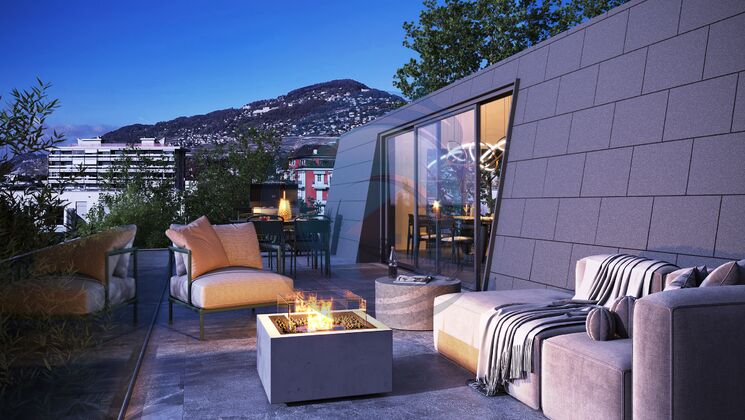 BEL ATTIQUE DE 4.5 PIÈCES NEUF AVEC BALCON