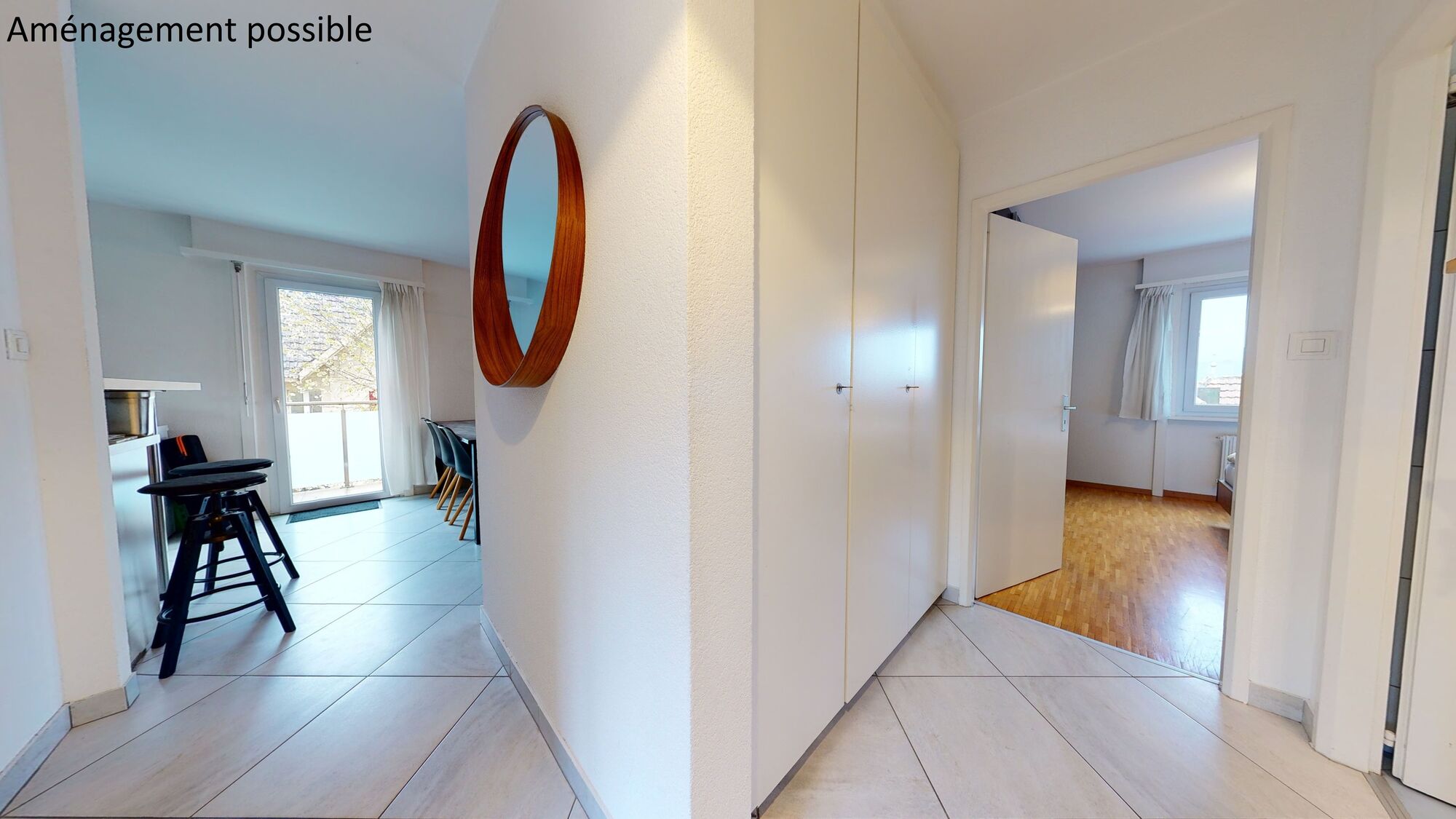 Aménagement possible - hall de distribution