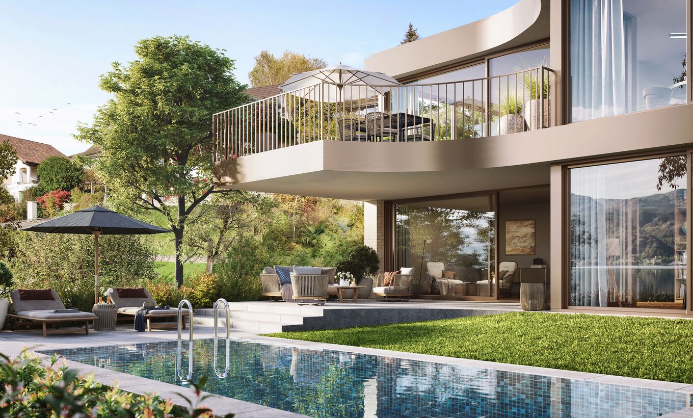 Villa A: Newly built villa with lake view in the tax paradise of Seeng