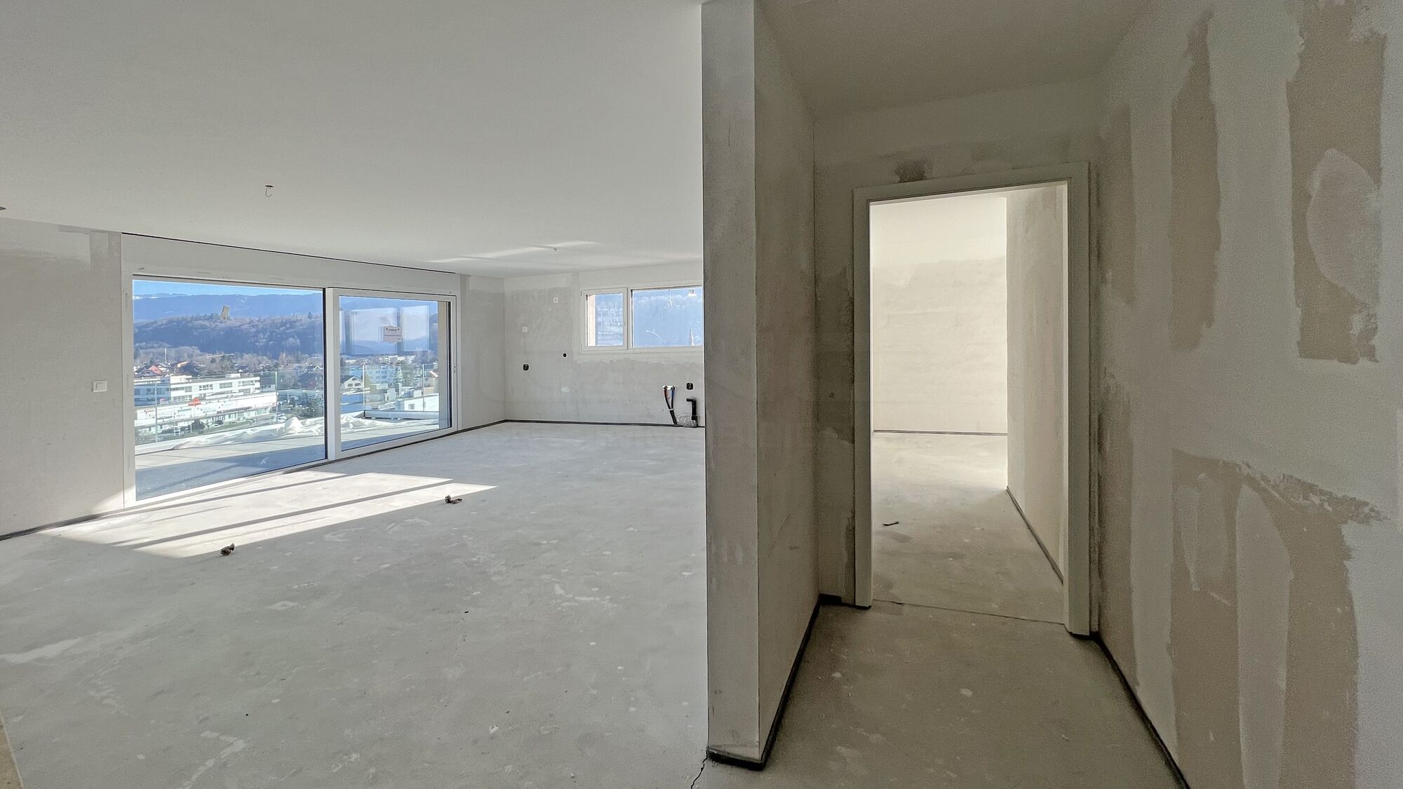Séjour / cuisine & accès chambre 2 - Appartement en cours de finition