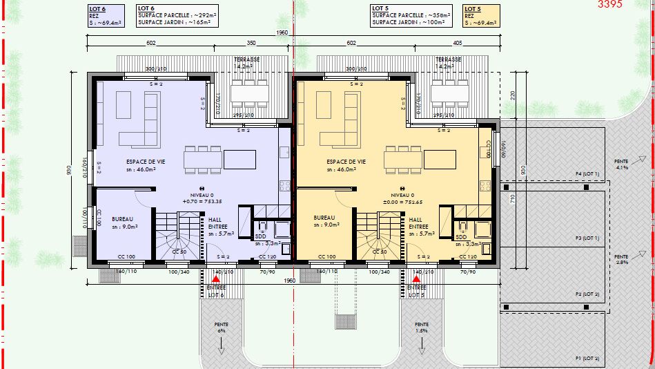 Plan rez-de-chaussée
