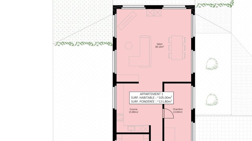Appartement sur plan