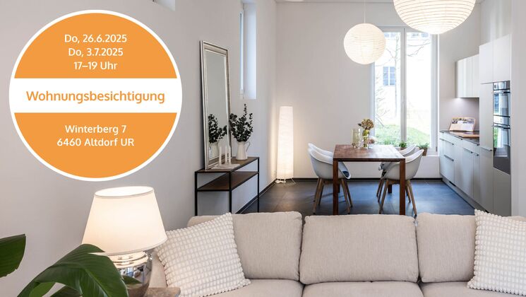 Bezugsfertige 3½-Zimmer Neubauwohnung im Zentrum von Altdorf