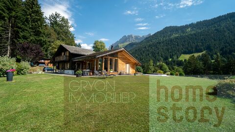Gryon Immo propose un magnifique chalet de 4 pièces en pleine nature