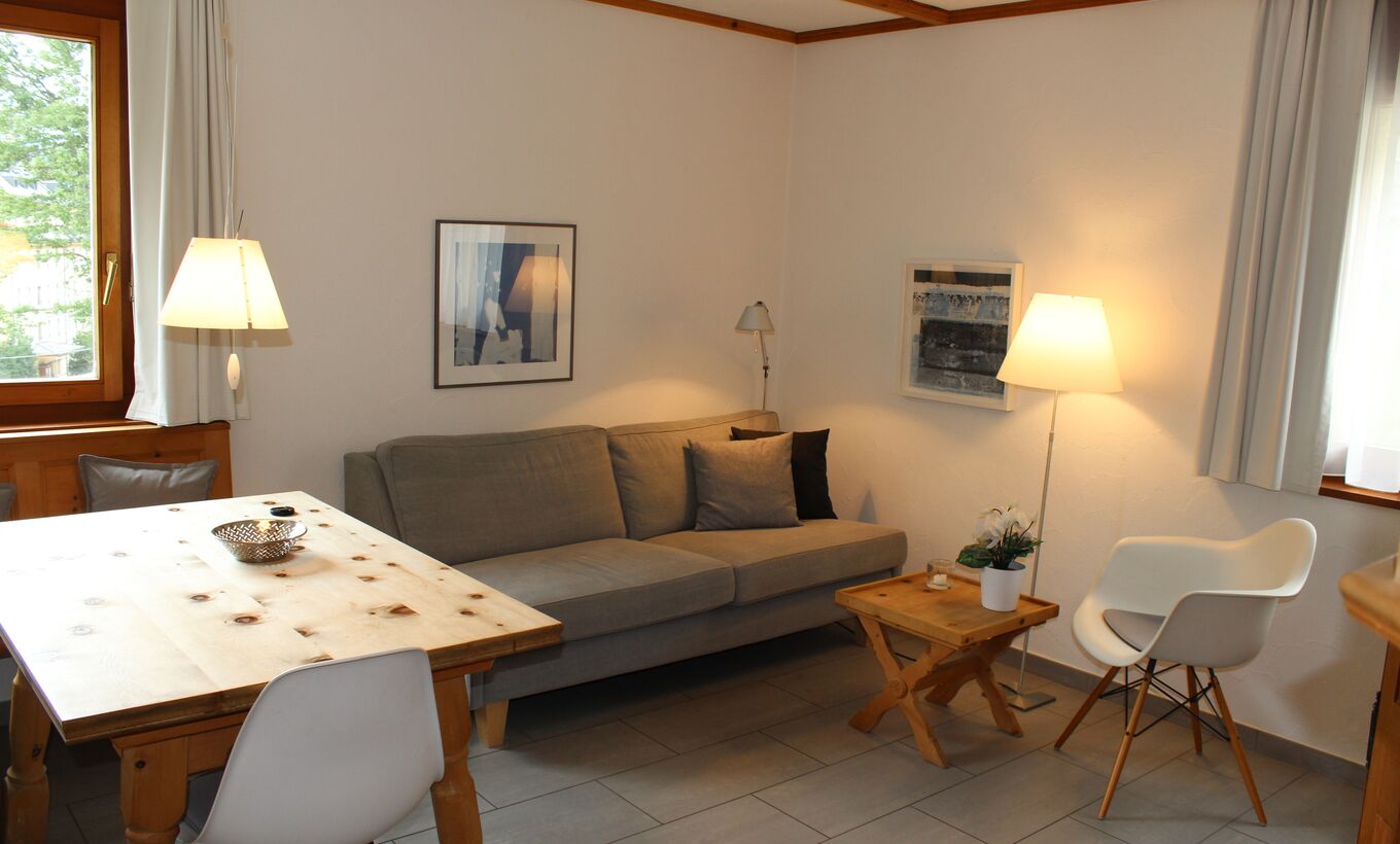 Cozy apartment in the heart of St. Moritz with partial lake view